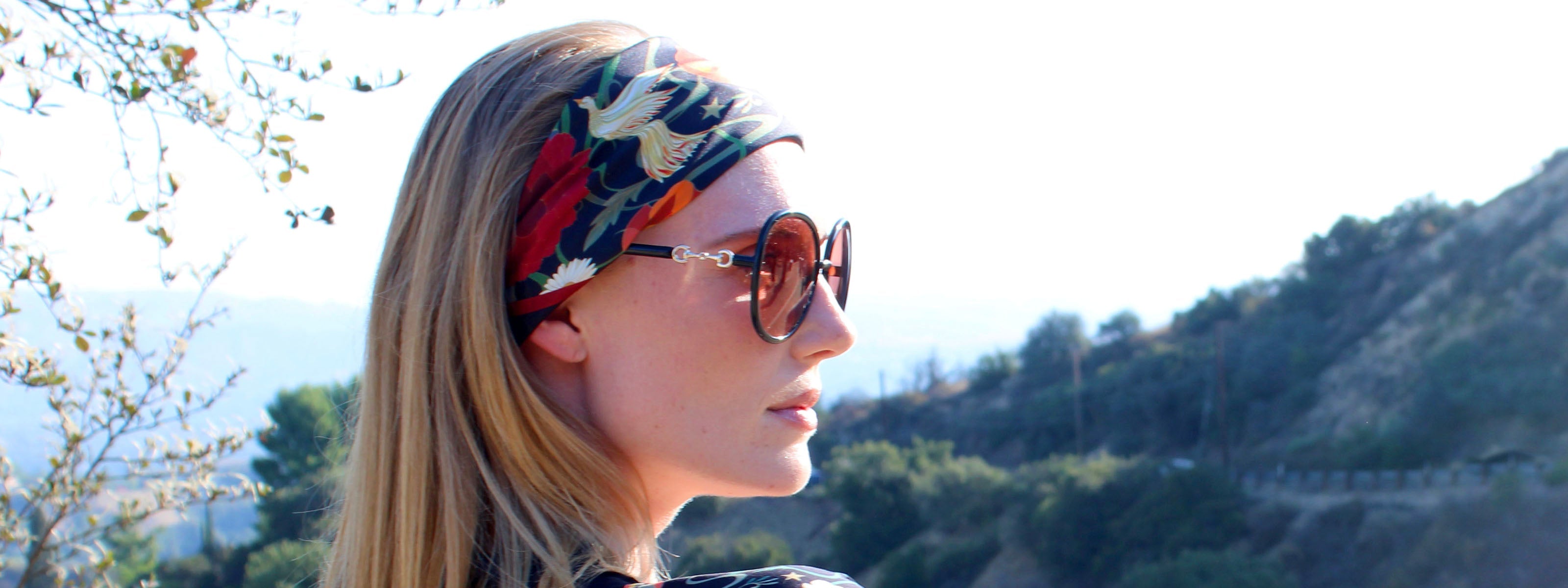 Scarf Face By Henelle Silk scarves inspired by  California, designed in Los Angeles
