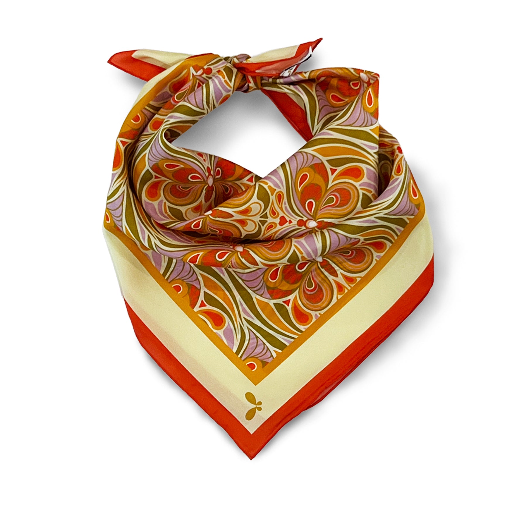 Butterfly Effect Citrus Silk Bandana