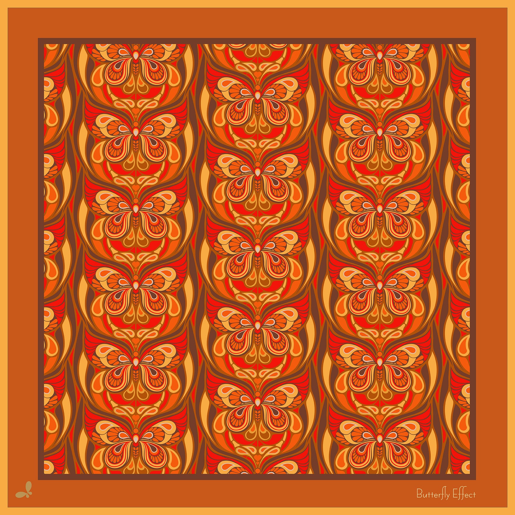 Butterfly Effect Sunset Silk Bandana