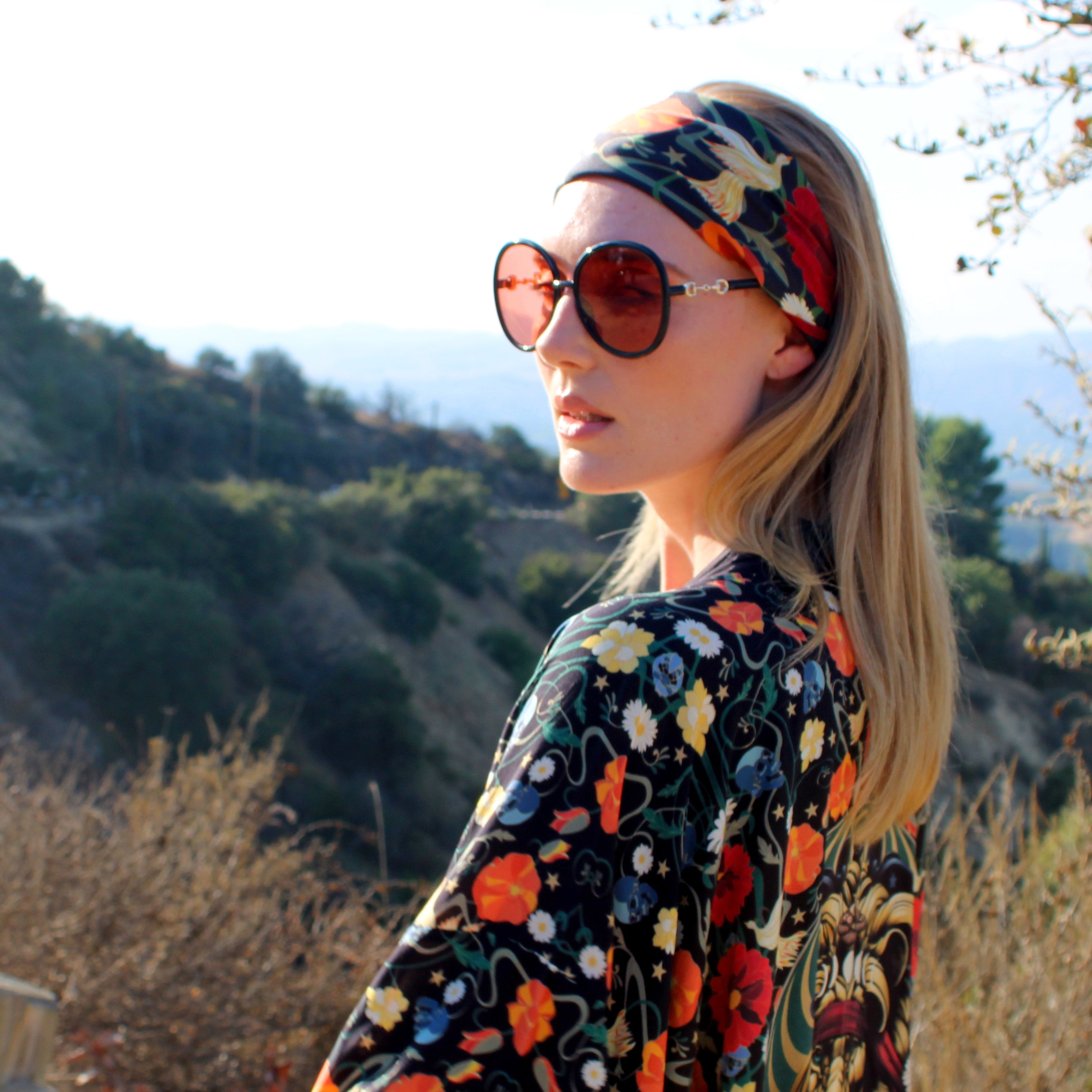 Dahlia Silk Bandana