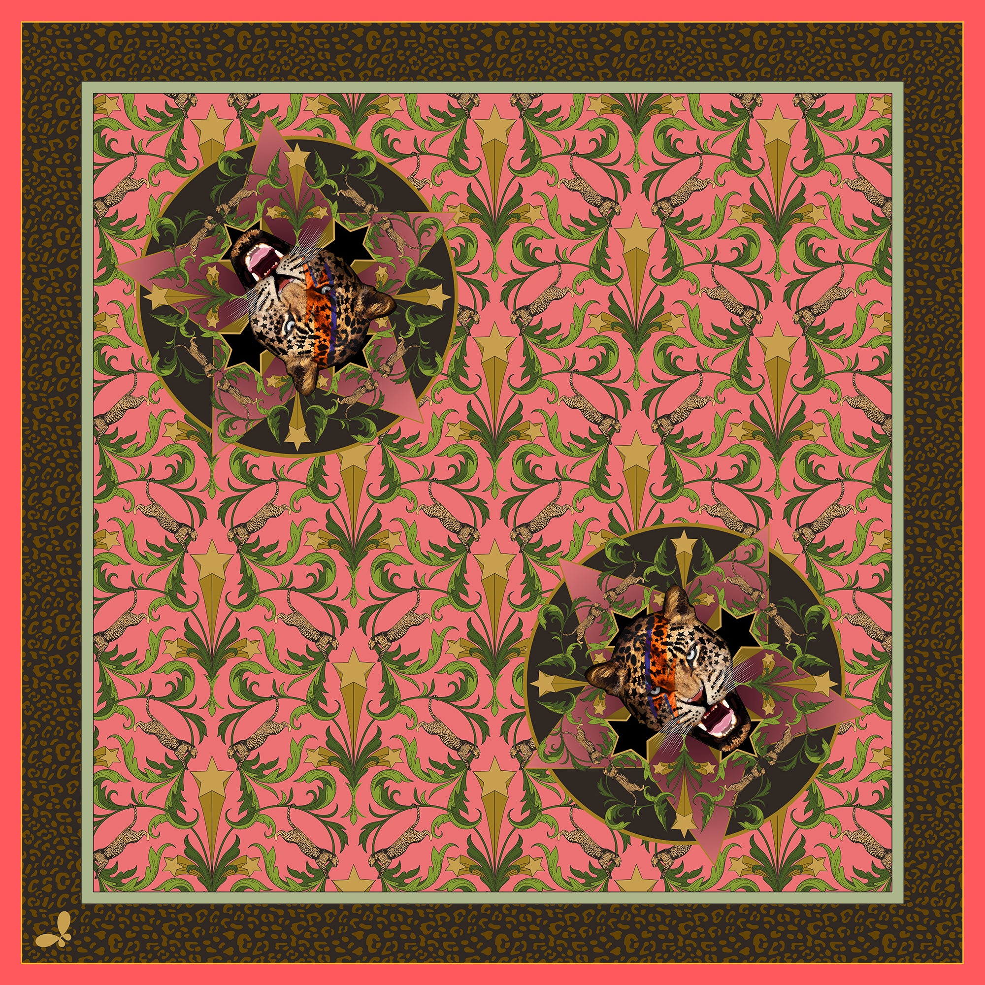 Hollywood & Vine Large Silk Scarf