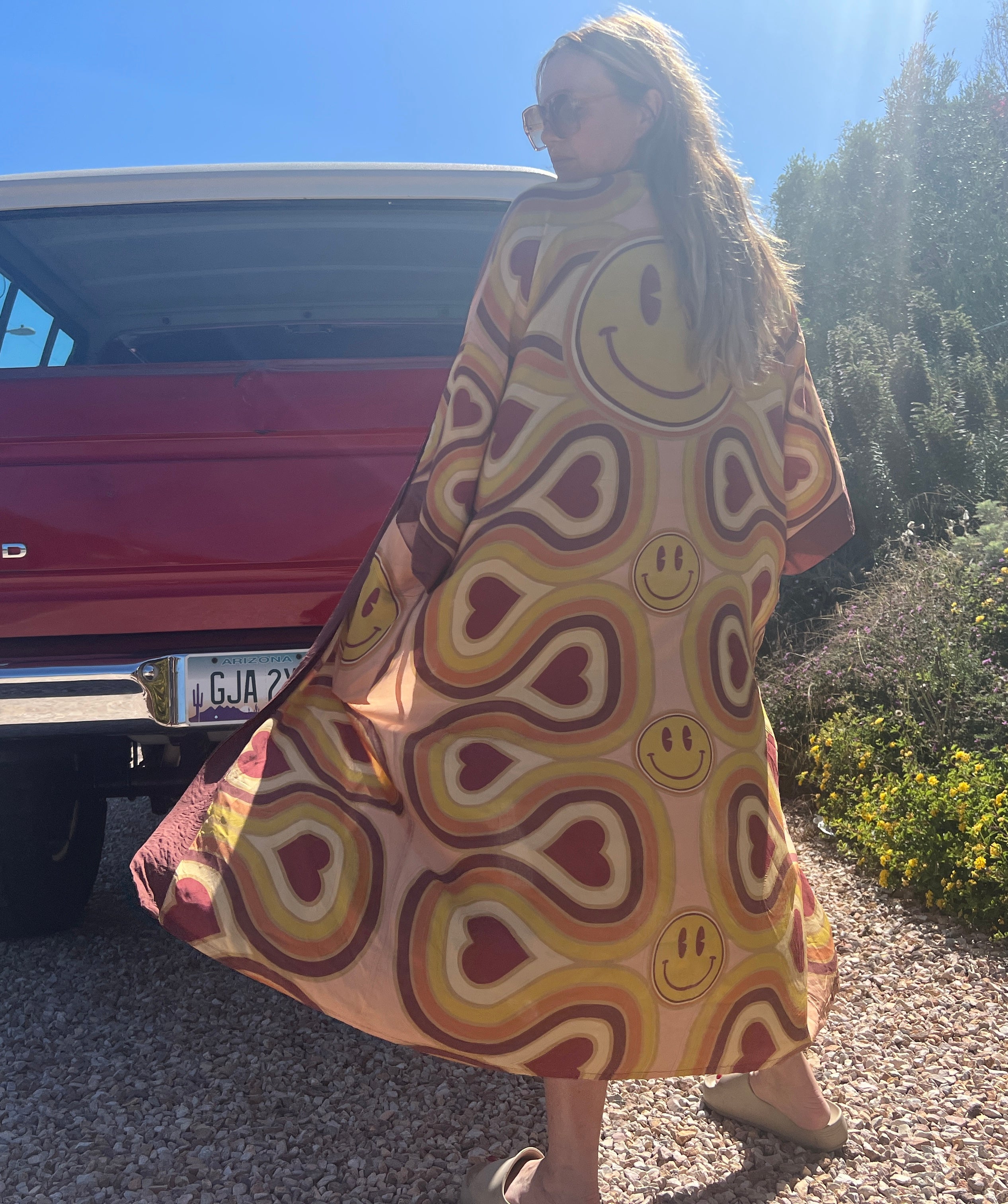 Wonderlust Smiley Duster Robe