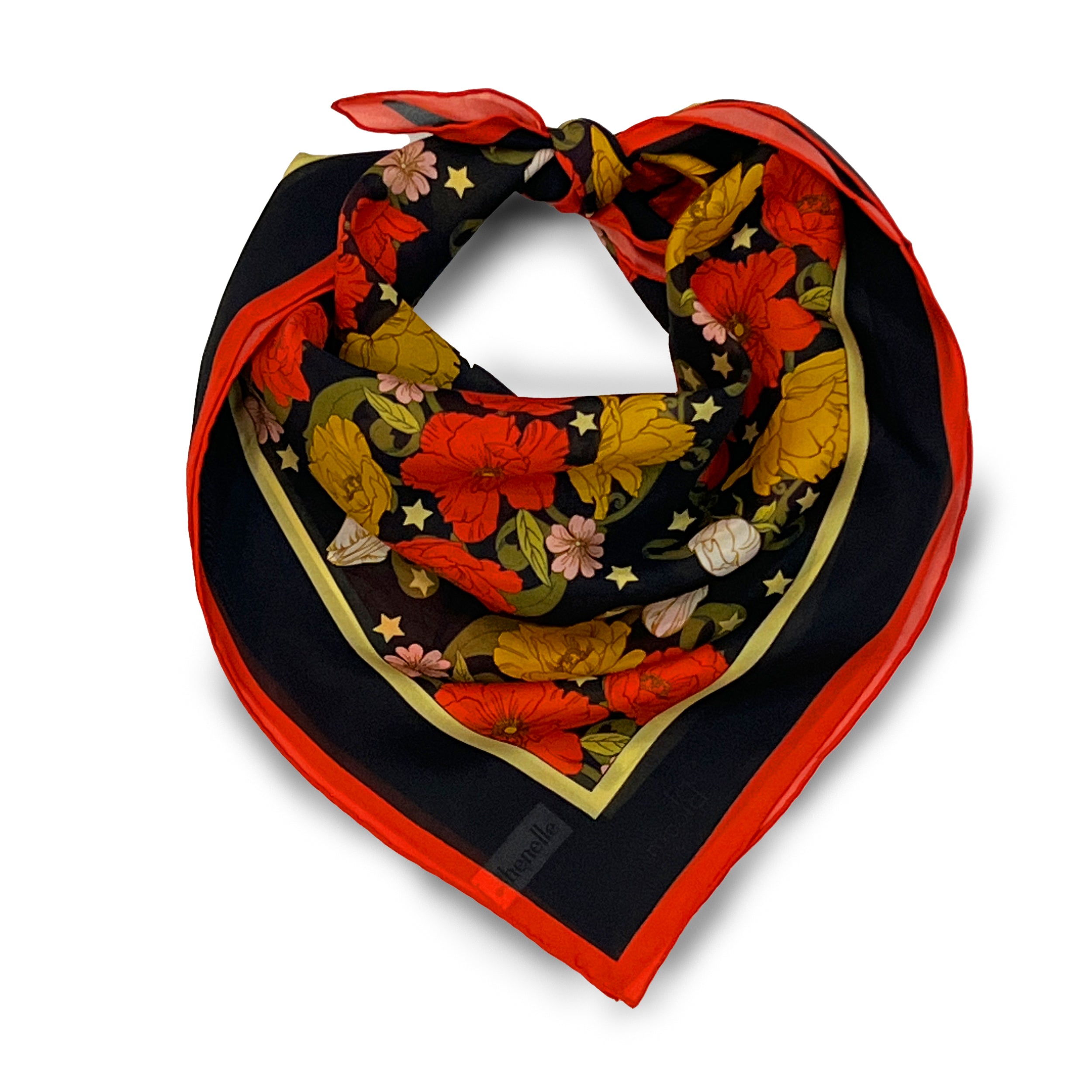 Night Bloom Silk Bandana