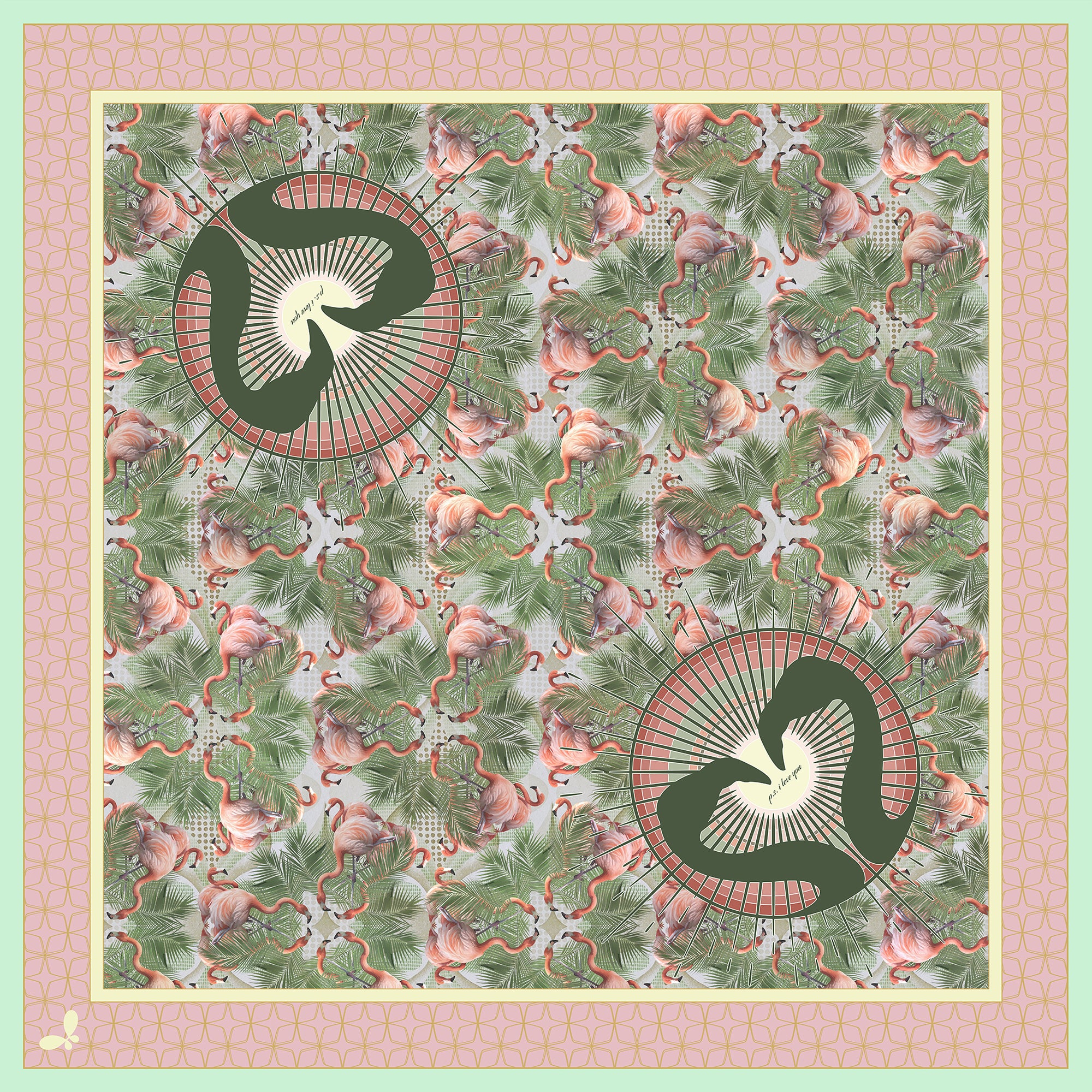 Palm Springs Large Silk Scarf