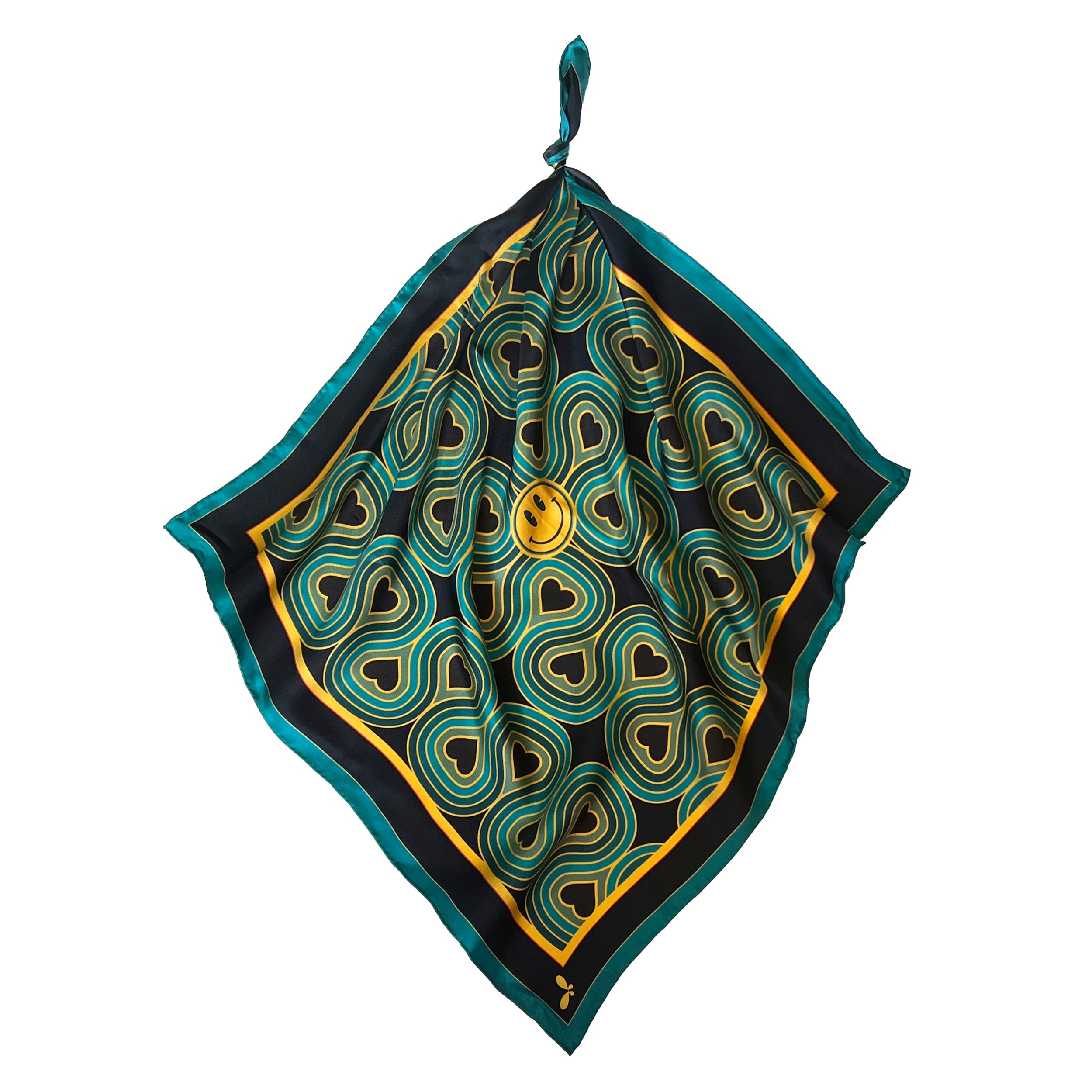 Wonderlust Blue Silk Bandana