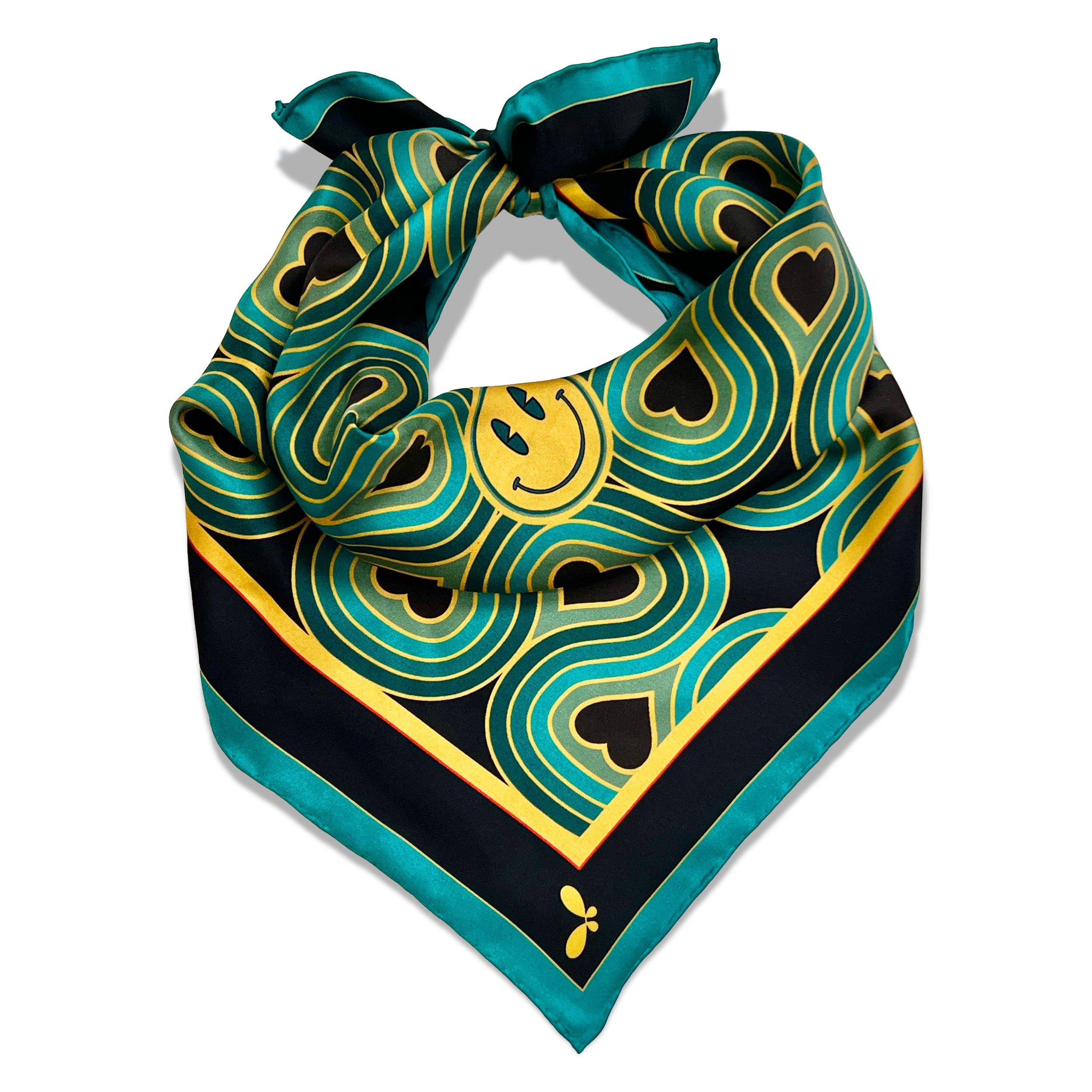 Wonderlust Blue Silk Bandana