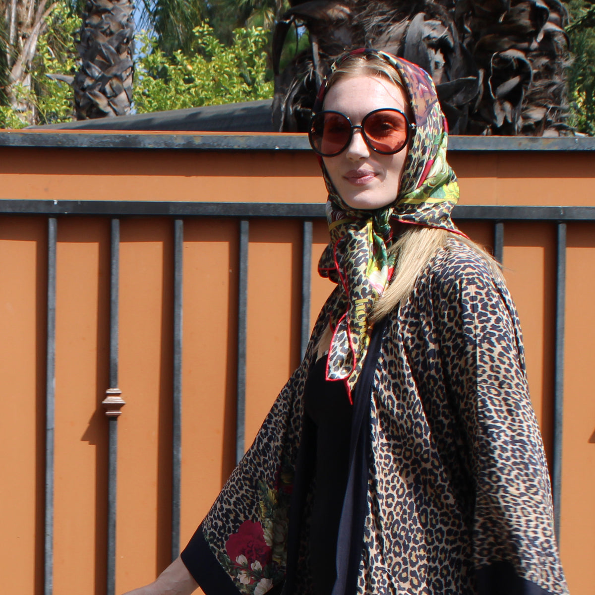 Wild Large Silk Scarf