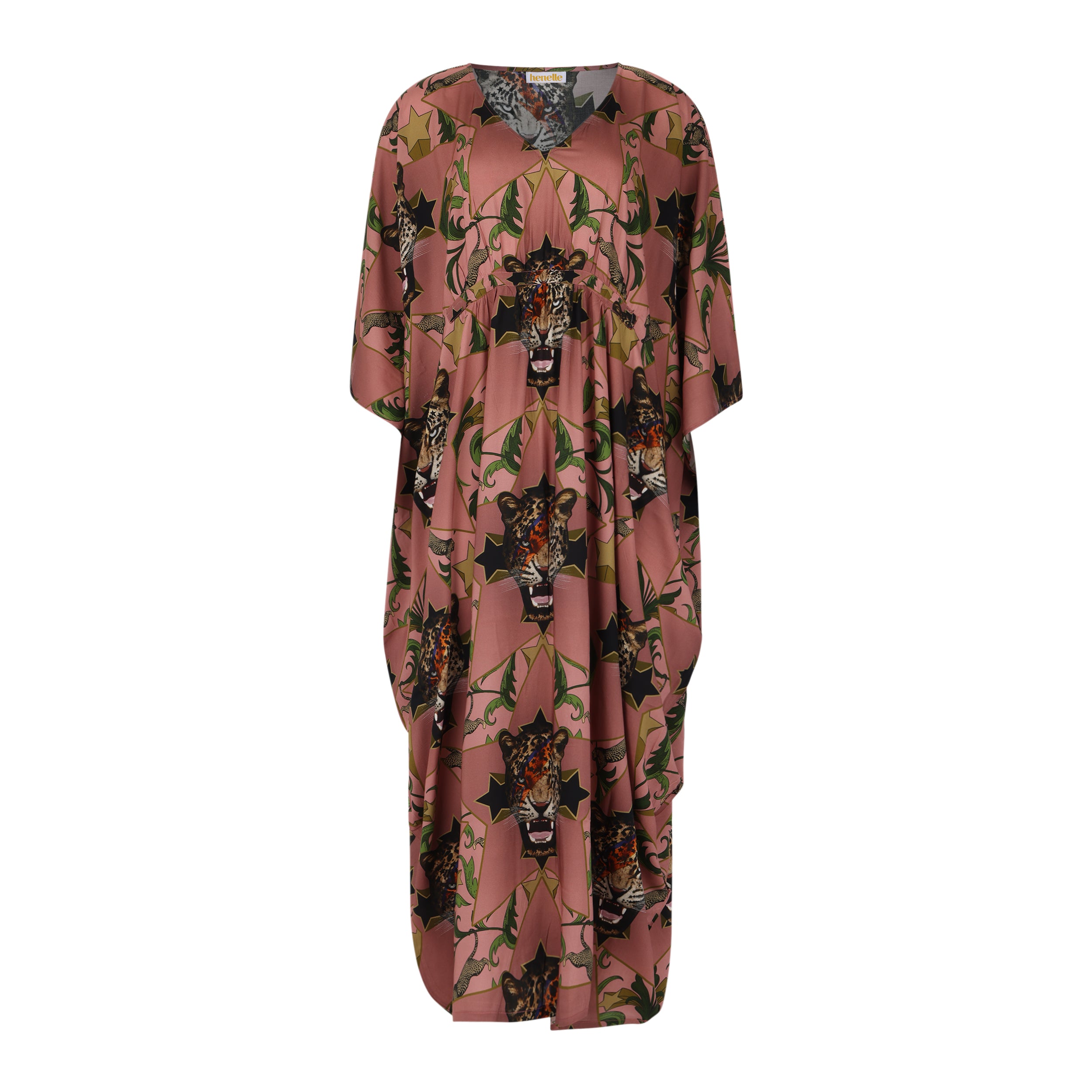 Starlight Leopard Kaftan Dress