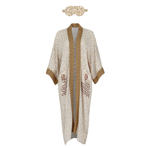 Death Valley Kimono Robe and Sleep Mask Set