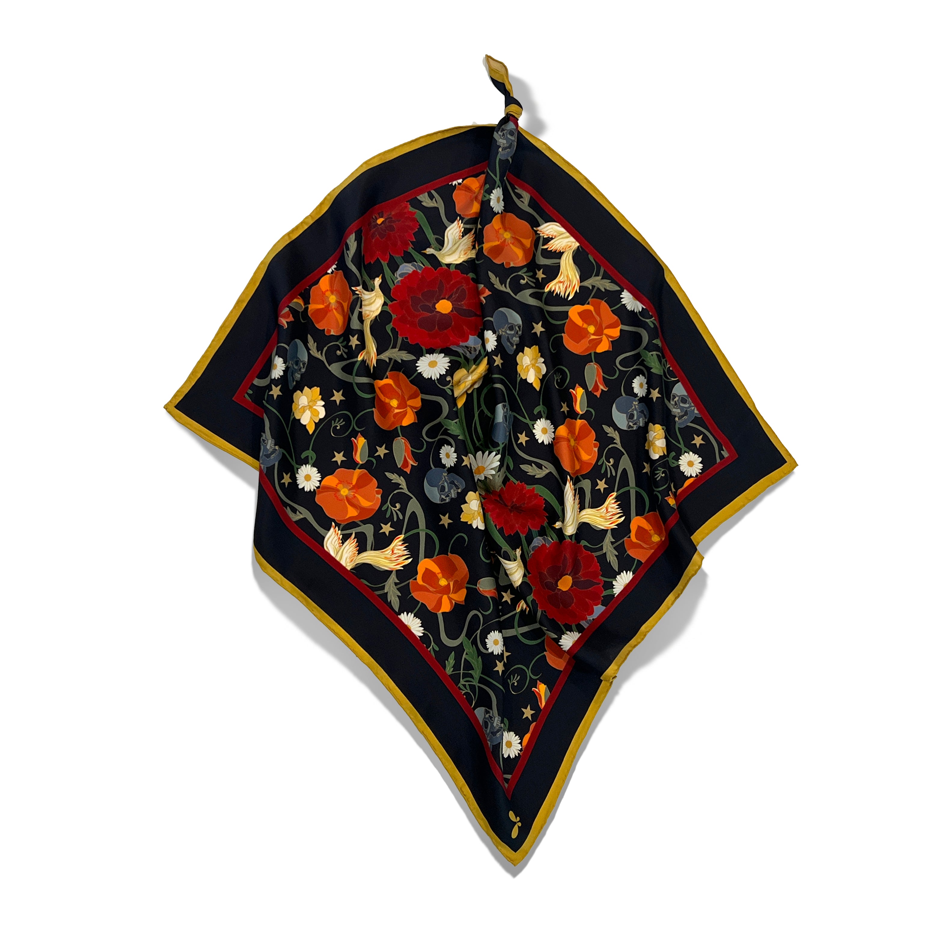 Dahlia Silk Bandana