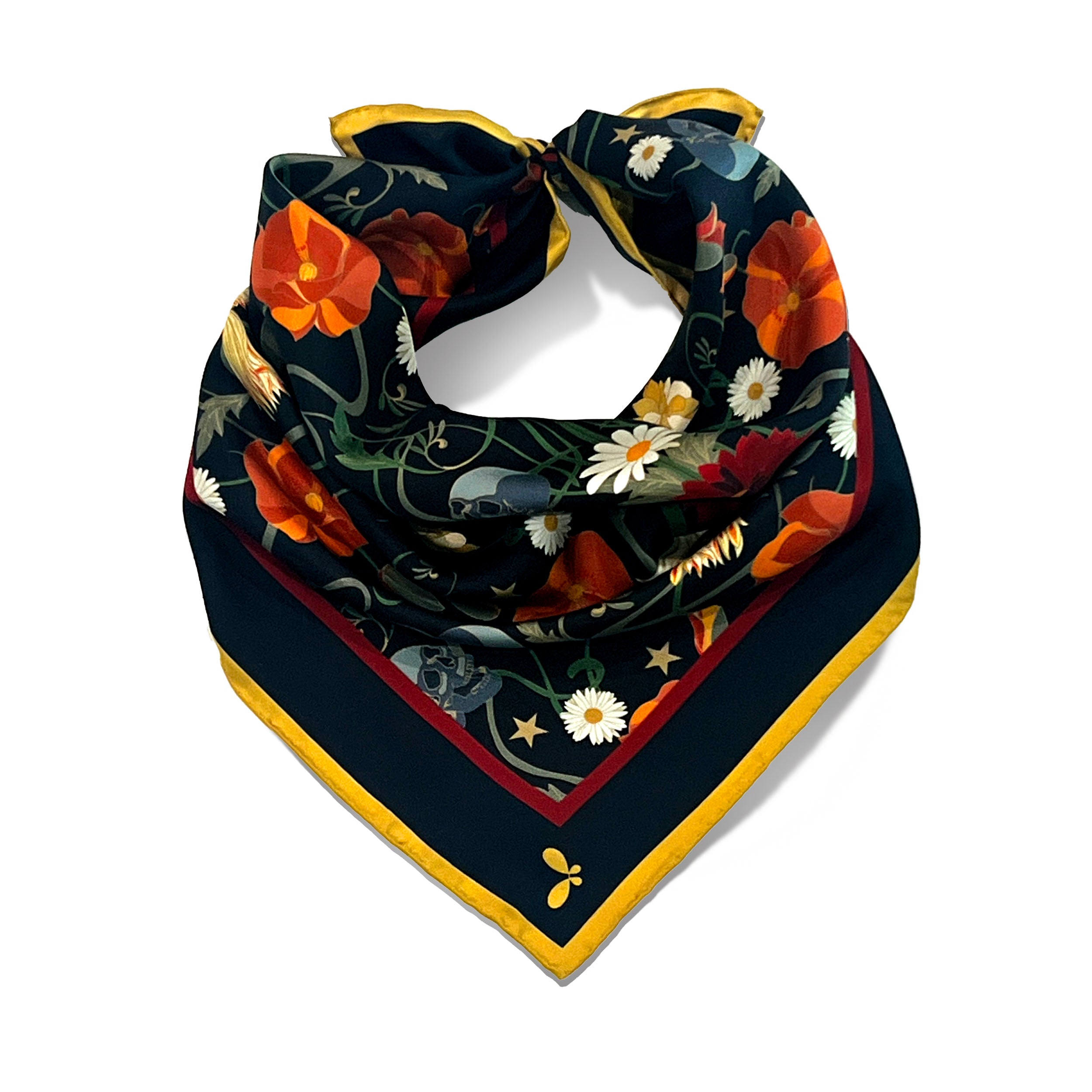 Dahlia Silk Bandana