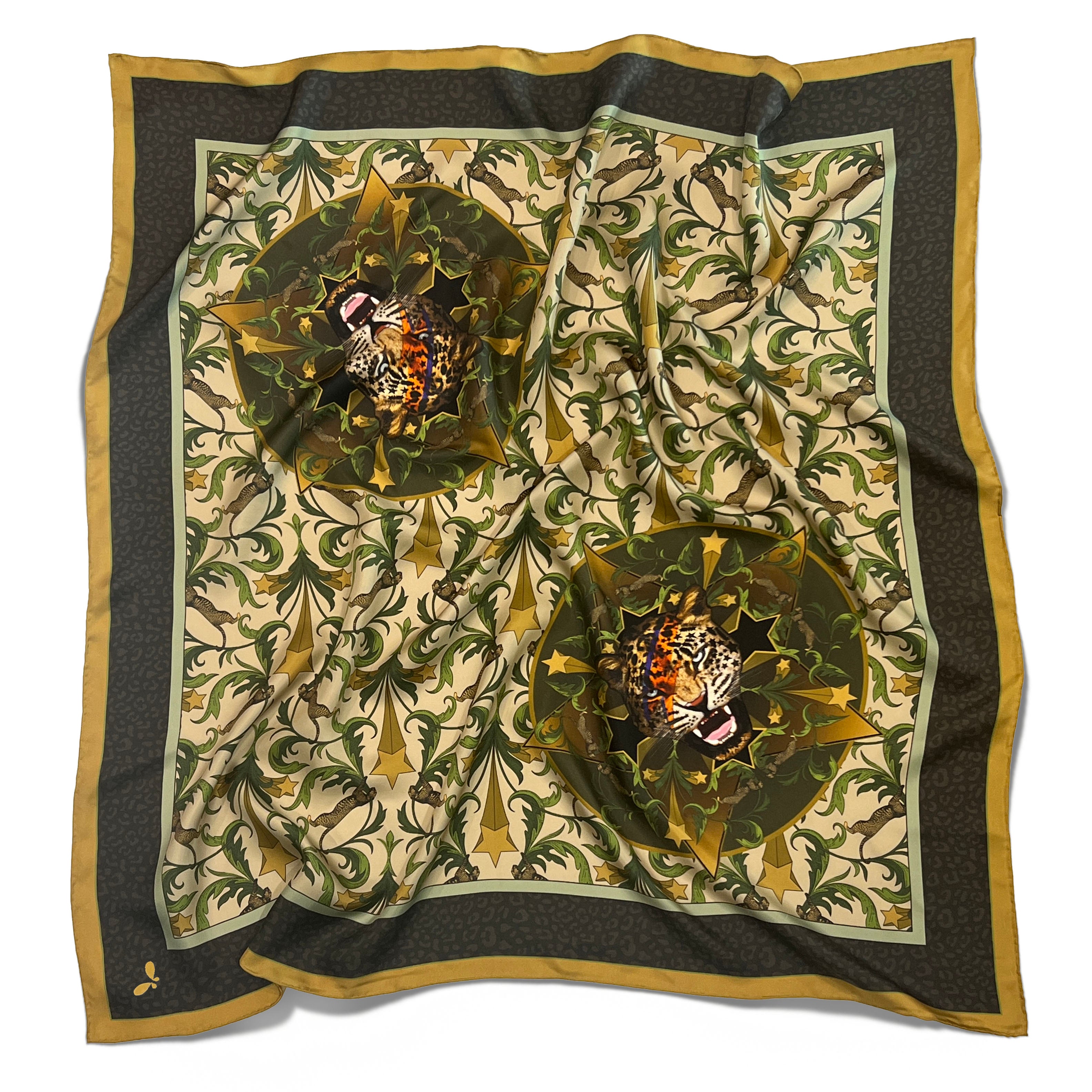 Hollywood Hills Large Silk Scarf