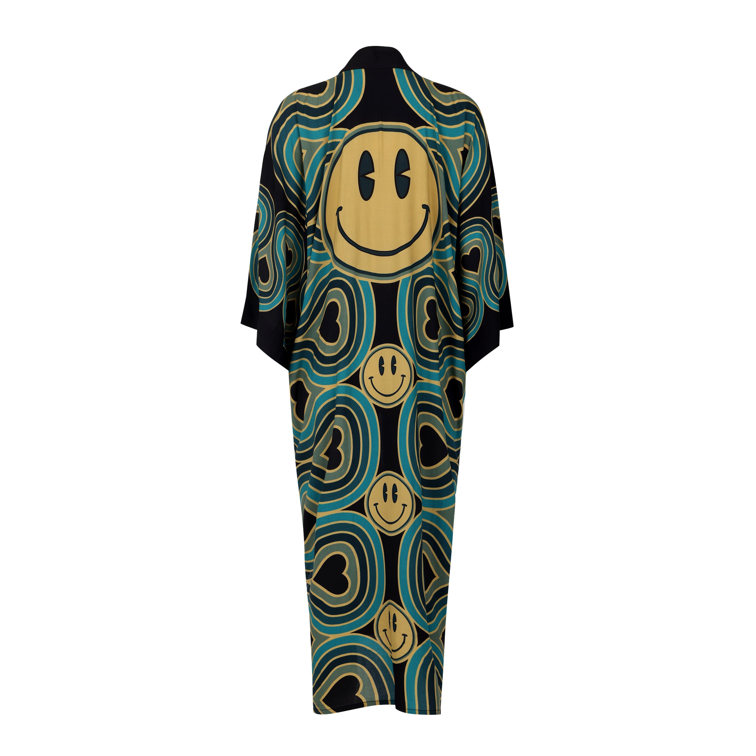 Wonderlust Smiley Duster Robe Blue