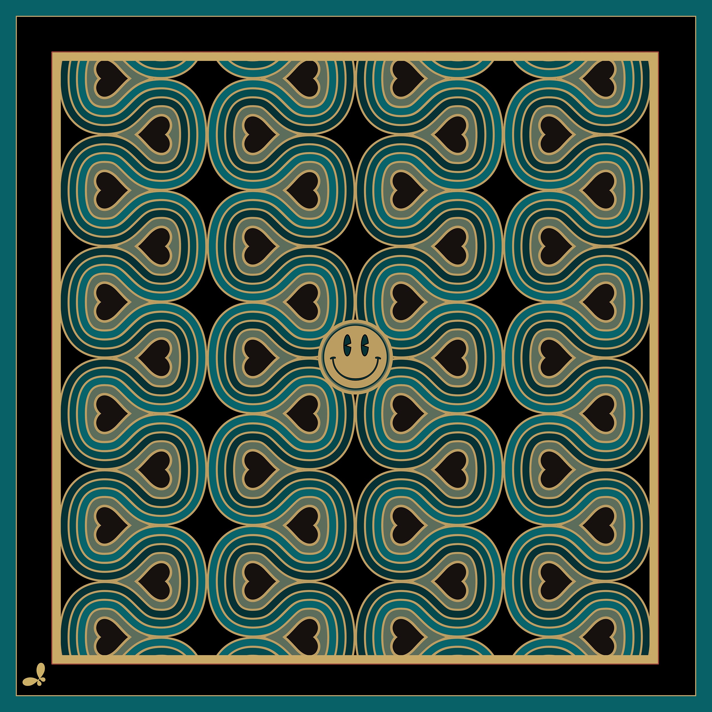 Wonderlust Blue Silk Bandana