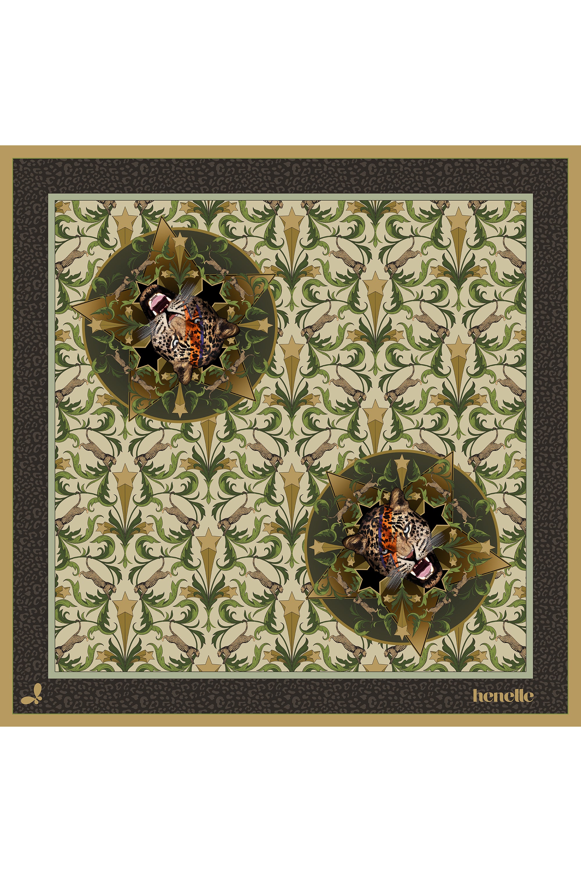 Hollywood Hills Large Silk Scarf