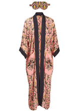 Load image into Gallery viewer, Hollywood Vine Kimono Robe &amp; Sleep Mask Set